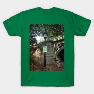 Central Park Street Lamp Bridge NYC T-Shirt